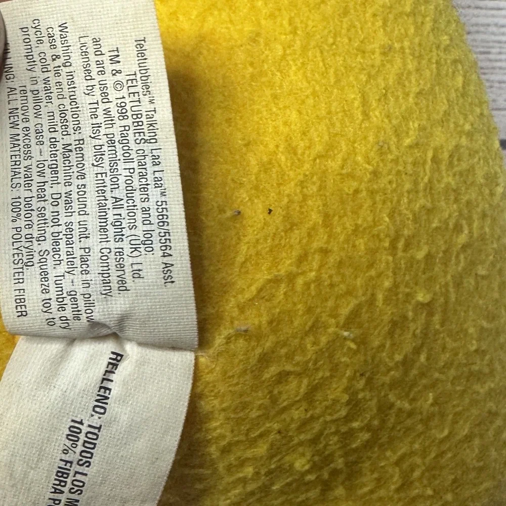 Teletubbies Talking Laa Laa Tinky Winky Lot Of 3 Yellow Purple Vintage 1998‎
